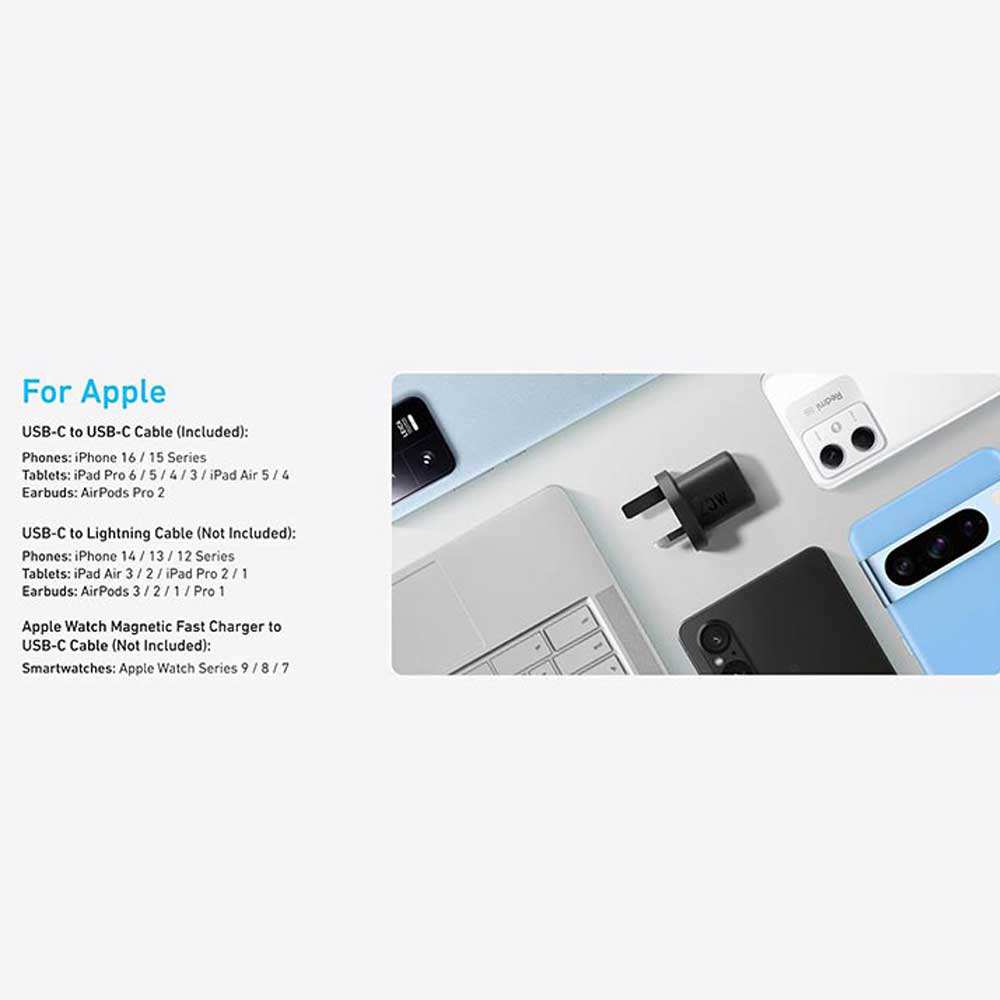 شارژر دیواری Type-C فست 25 وات انکر A2656K11