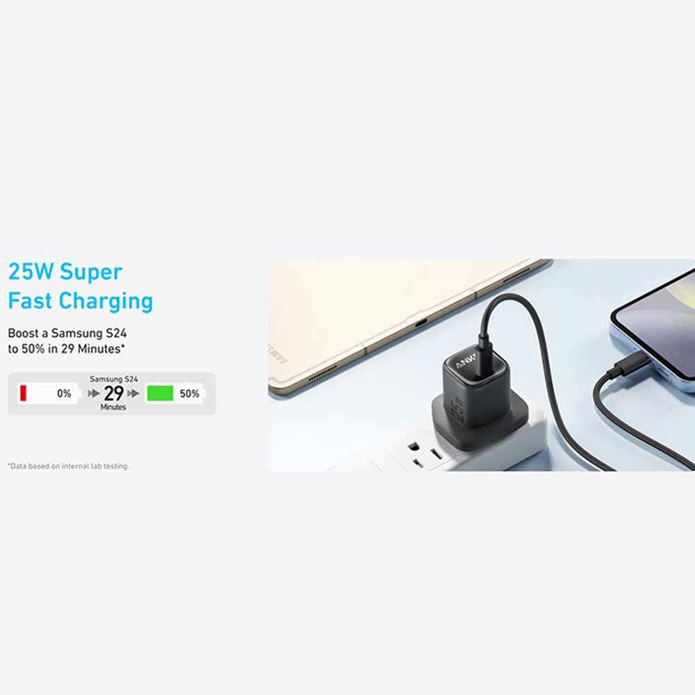 شارژر دیواری Type-C فست 25 وات انکر A2656K11