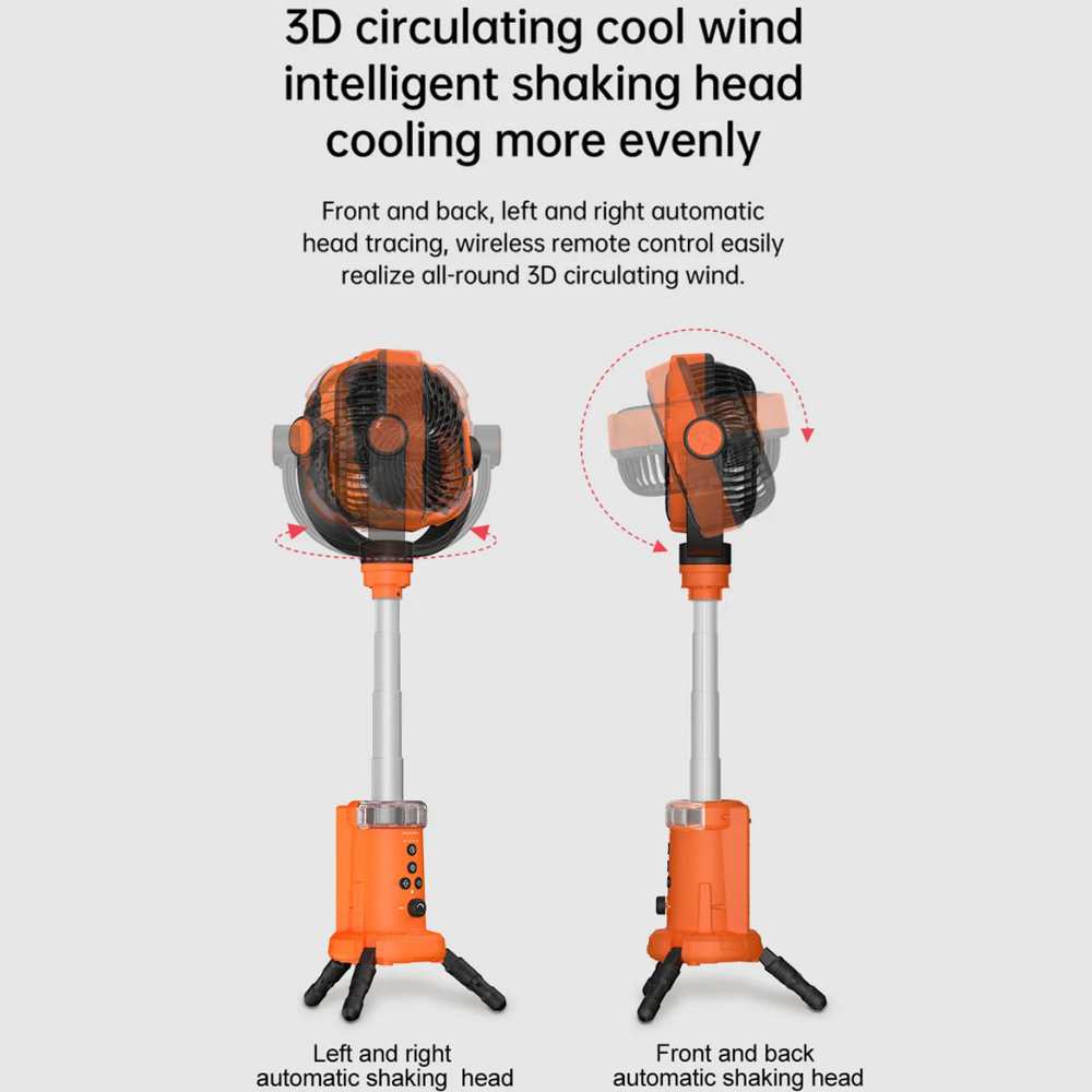 پنکه شارژی و چراغ کمپینگ HW-008