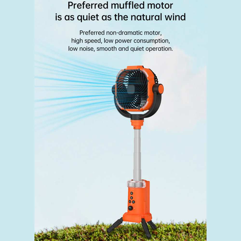 پنکه شارژی و چراغ کمپینگ HW-008