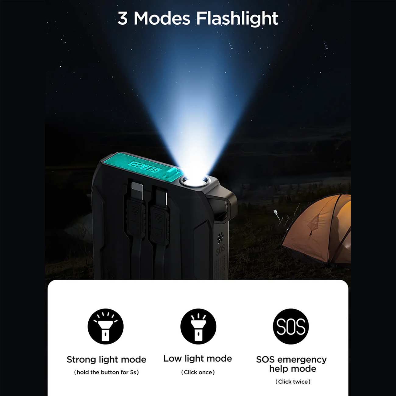 پاور بانک 10000 تایپ سی و لایتنینگ 22.5 وات جویروم JR-L017