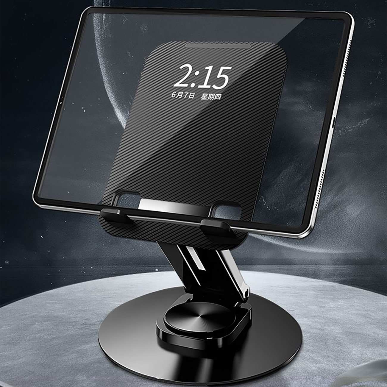 هولدر تبلت و موبایل رومیزی تاشو کوتسی bs-012 با پایه چرخان