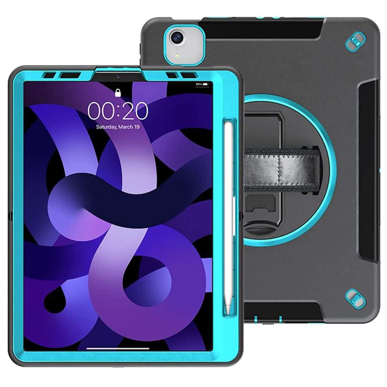 کاور محافظ آیپد پرو 11 اینچ M4 (نسل 5) کوتسی IP-092 با پایه نگهدارنده چرخشی و بند دستی