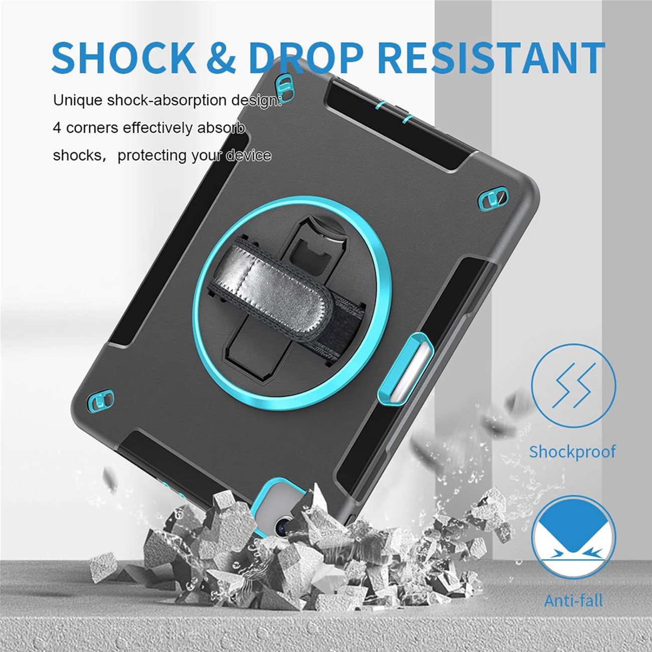 کاور محافظ آیپد پرو 11 اینچ M4 (نسل 5) کوتسی IP-092 با پایه نگهدارنده چرخشی و بند دستی