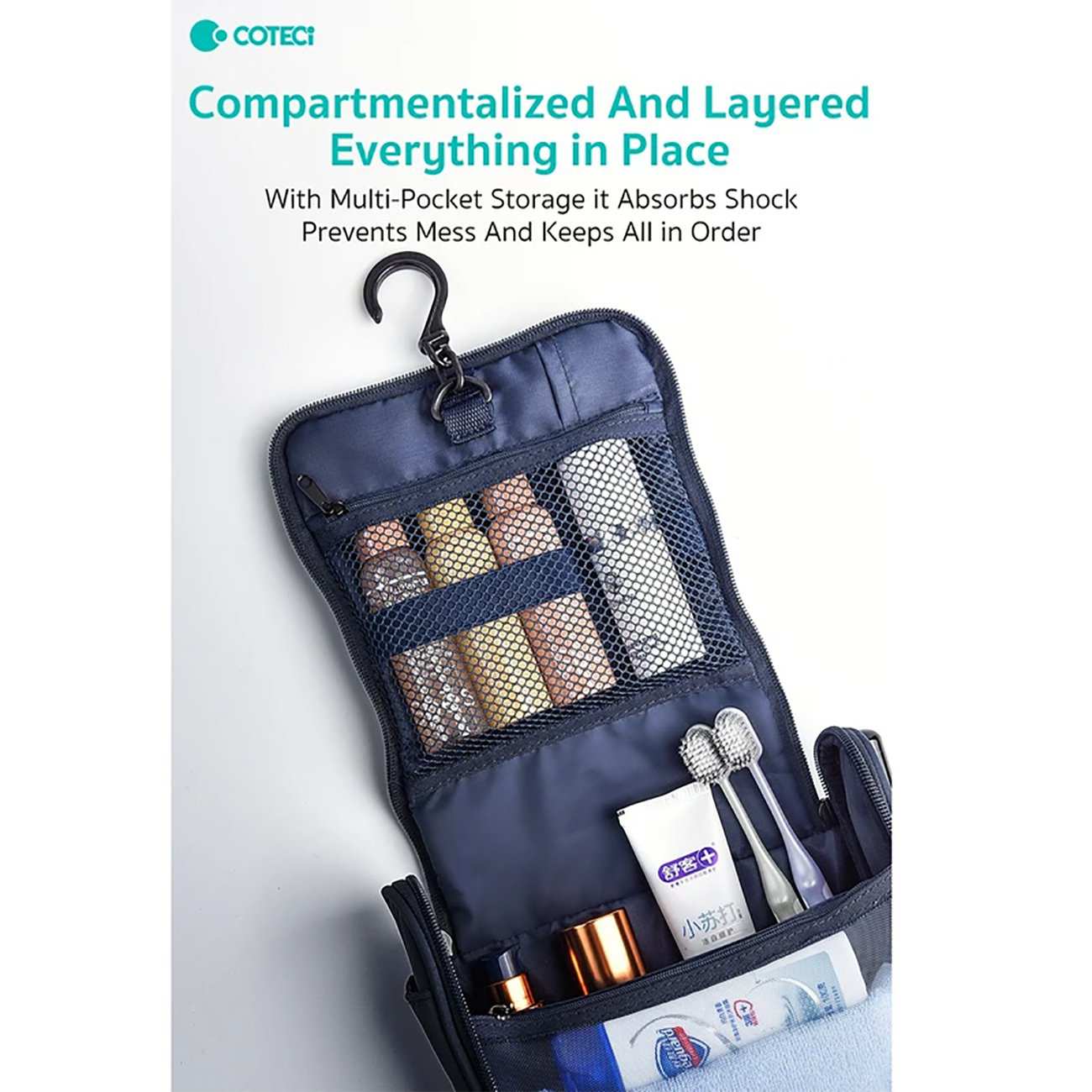 کیف لوازم آرایشی و بهداشتی مسافرتی تاشو کوتسی TR-040