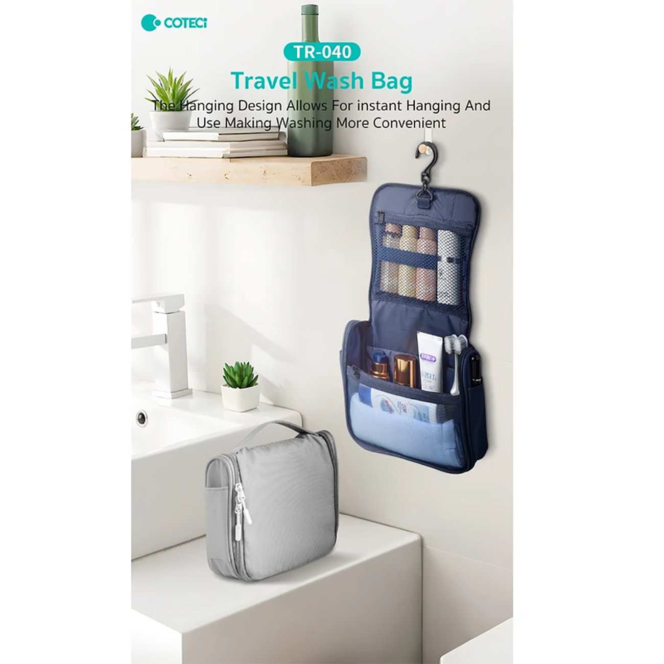 کیف لوازم آرایشی و بهداشتی مسافرتی تاشو کوتسی TR-040