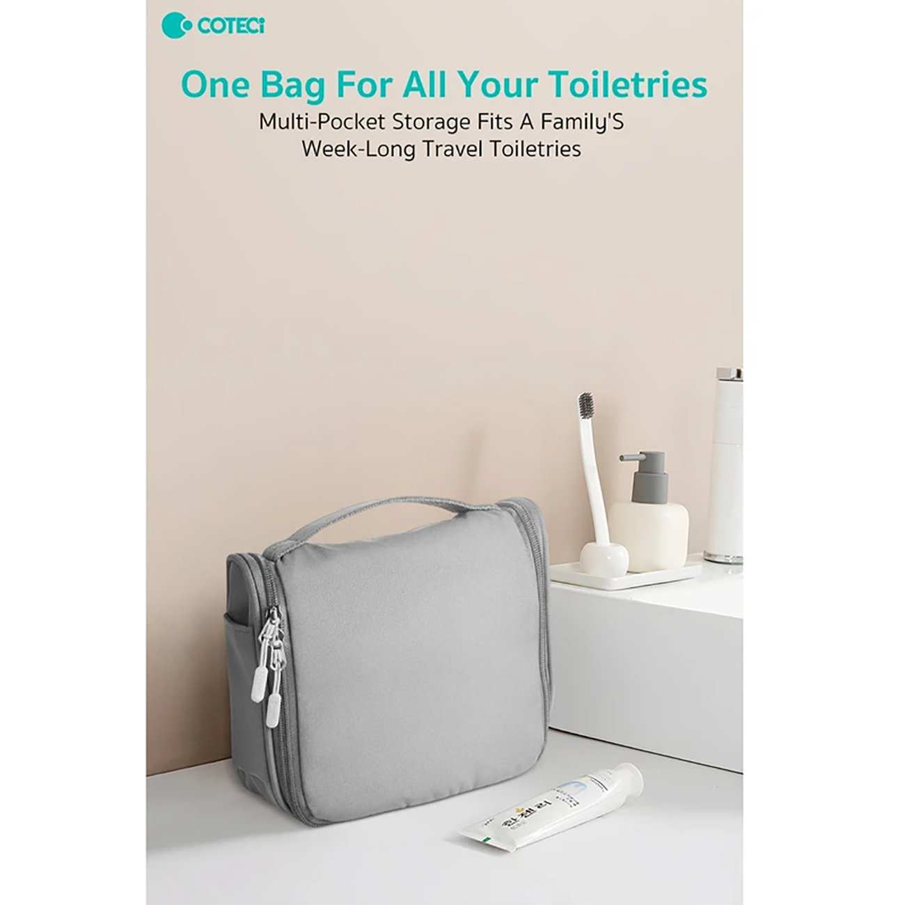 کیف لوازم آرایشی و بهداشتی مسافرتی تاشو کوتسی TR-040