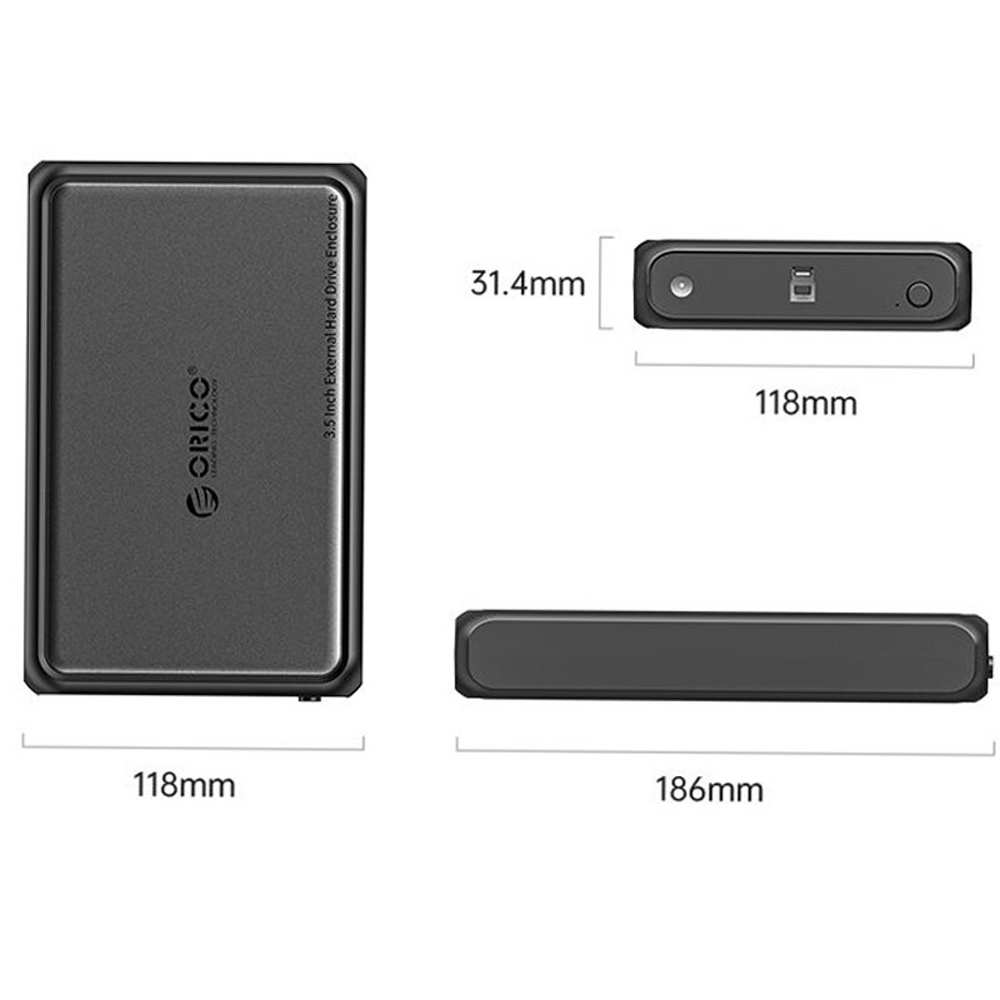 باکس هارد 3.5 اینچی HDD/SSD اوریکو DDL35-U3