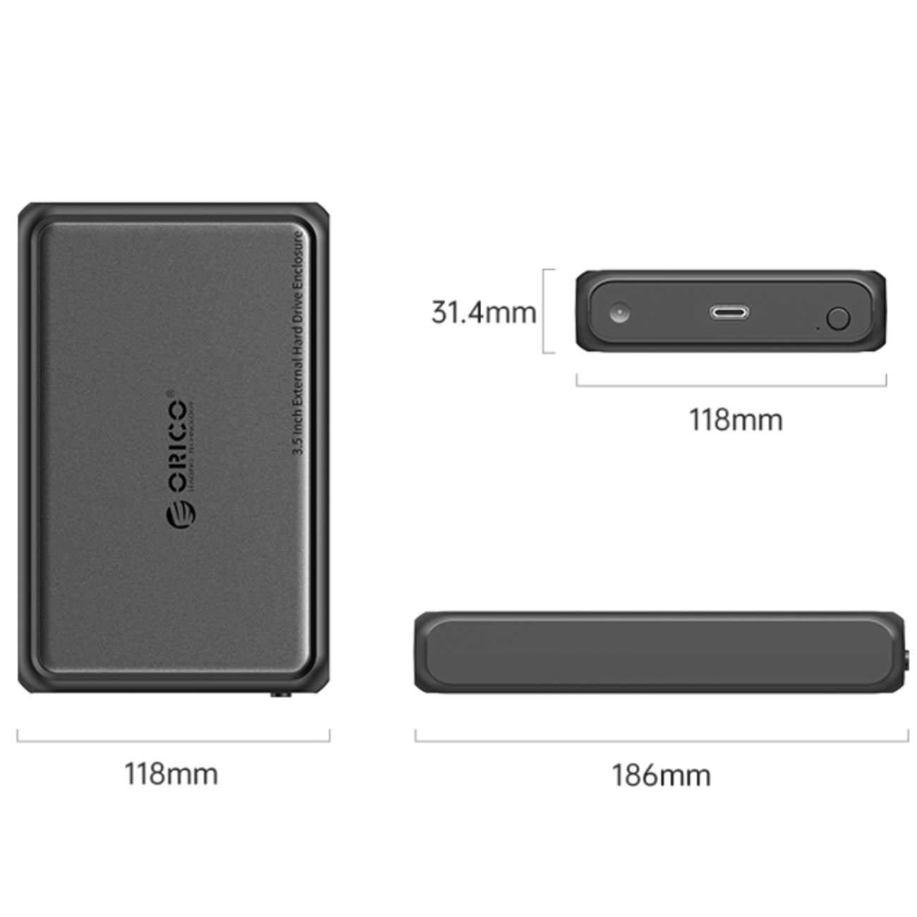 باکس هارد 2.5 اینچی و 3.5 اینچی USB 3.0 و تایپ سی به SATA اوریکو DDL35-C3