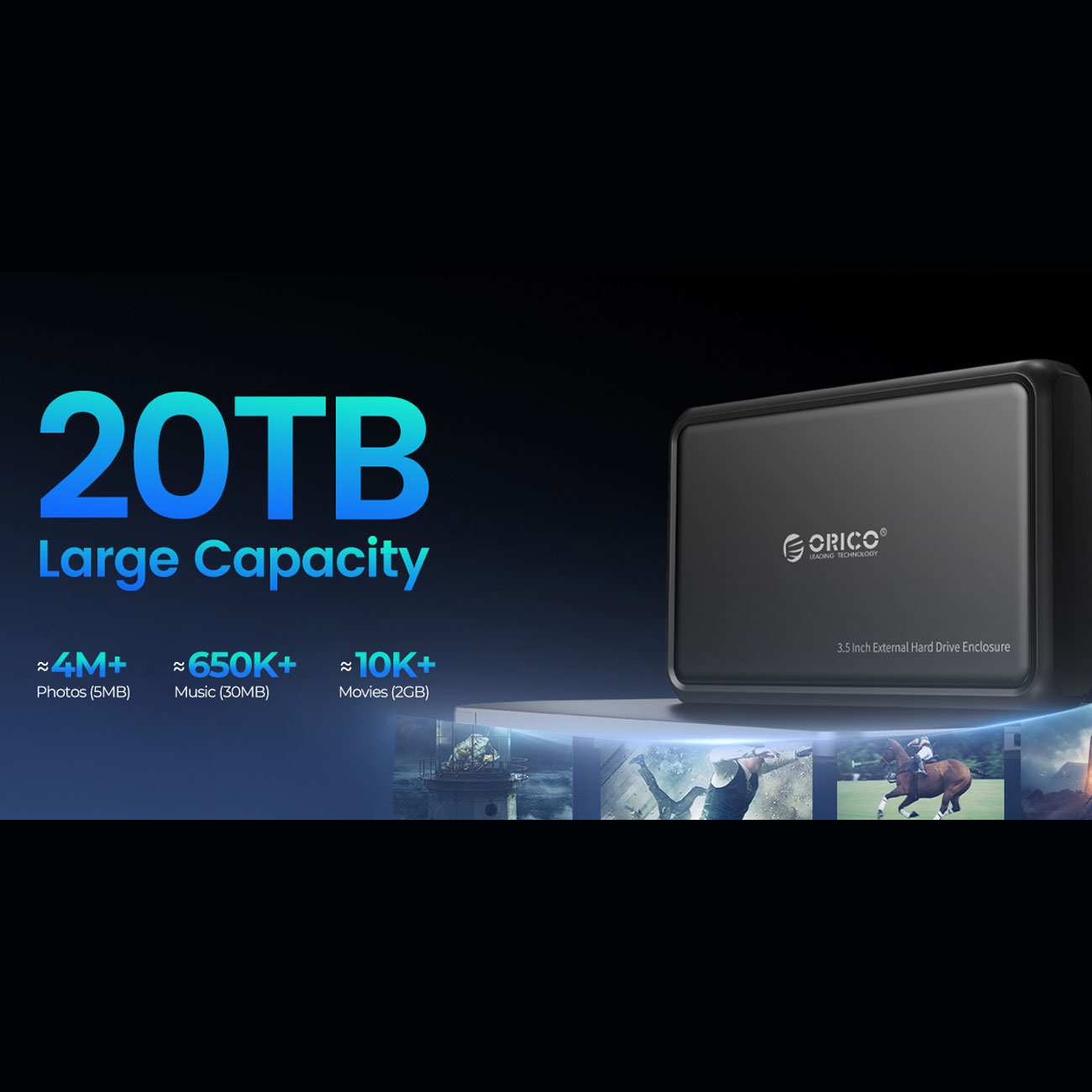 باکس هارد 2.5 اینچی و 3.5 اینچی USB 3.0 و تایپ سی به SATA اوریکو DDL35-C3