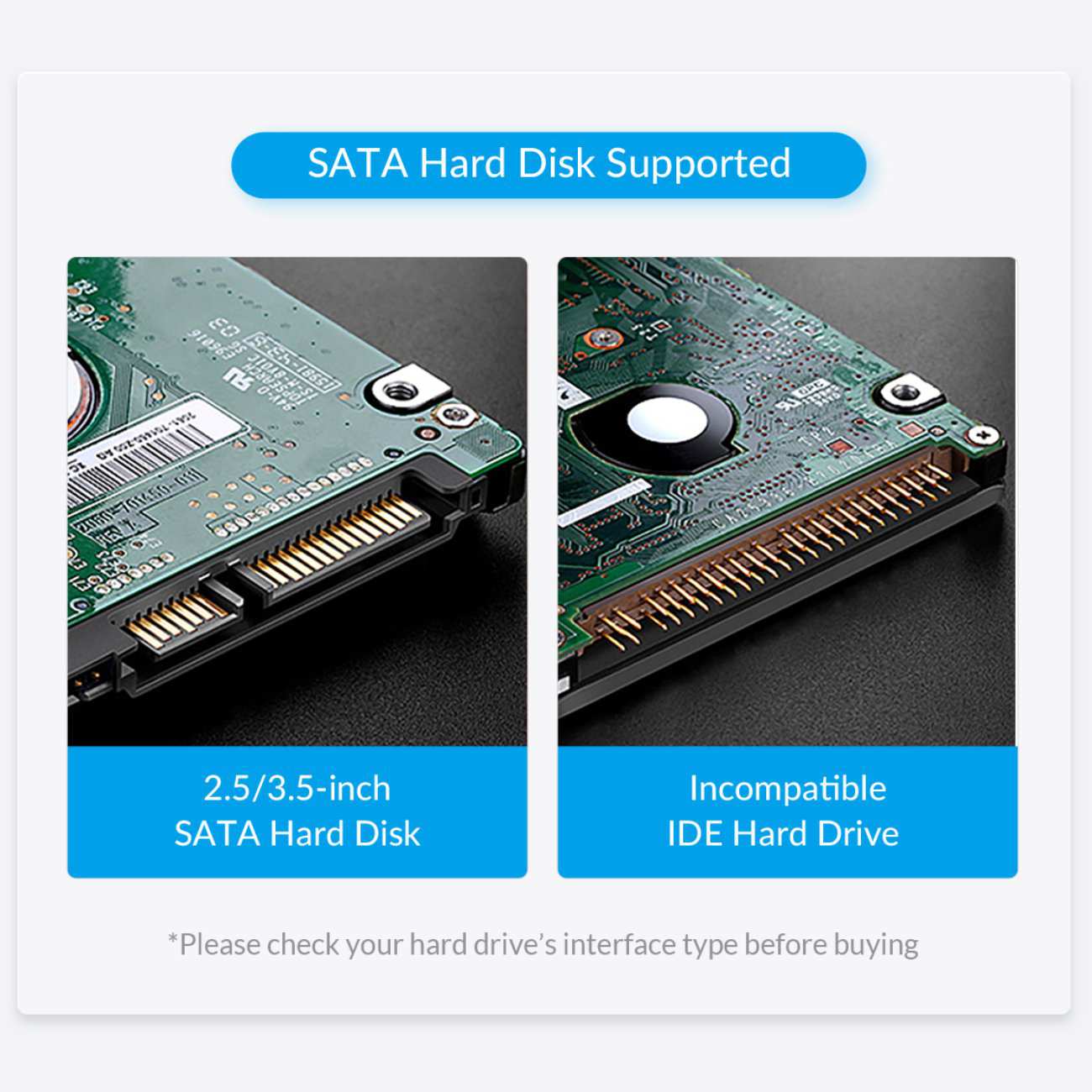 باکس هارد 2.5 و 3.5 اینچی تک سینی اوریکو 6819c3-v1