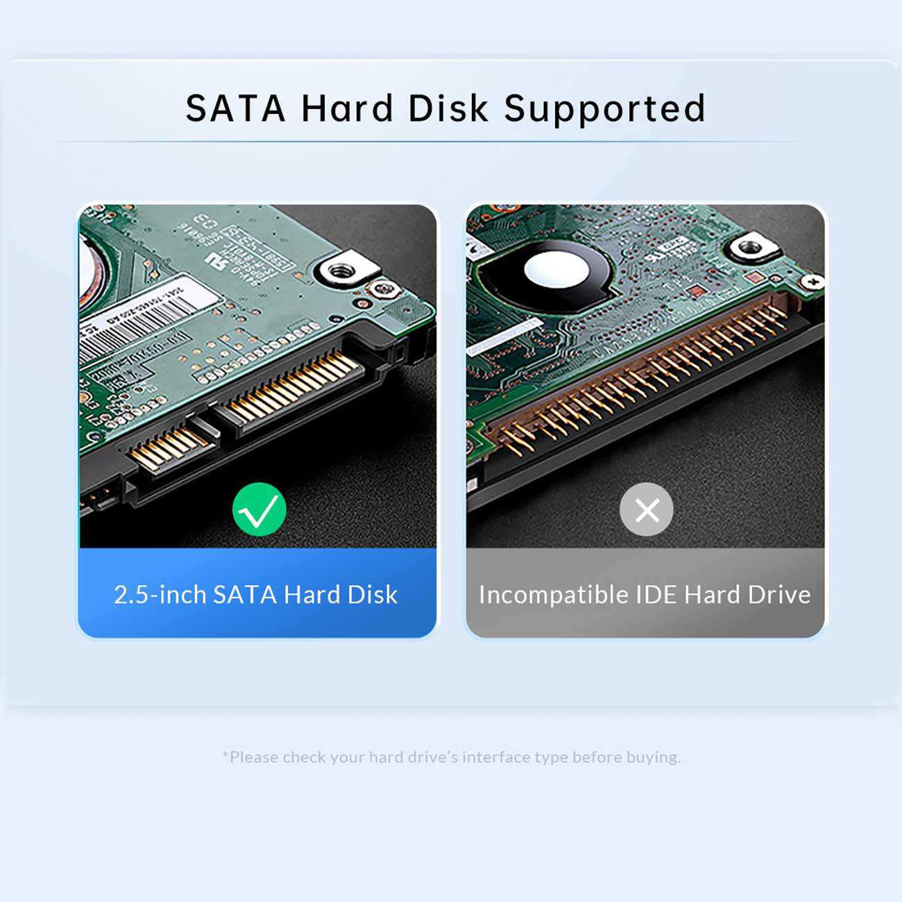 باکس هارد 2.5 اینچ و 3.5 اینچ یک سینی تایپ سی اوریکو 6616C3