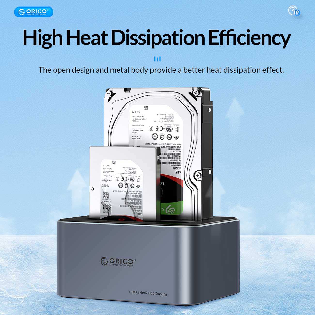 باکس هارد 2.5 اینچ و 3.5 اینچ یک سینی تایپ سی اوریکو 6616C3