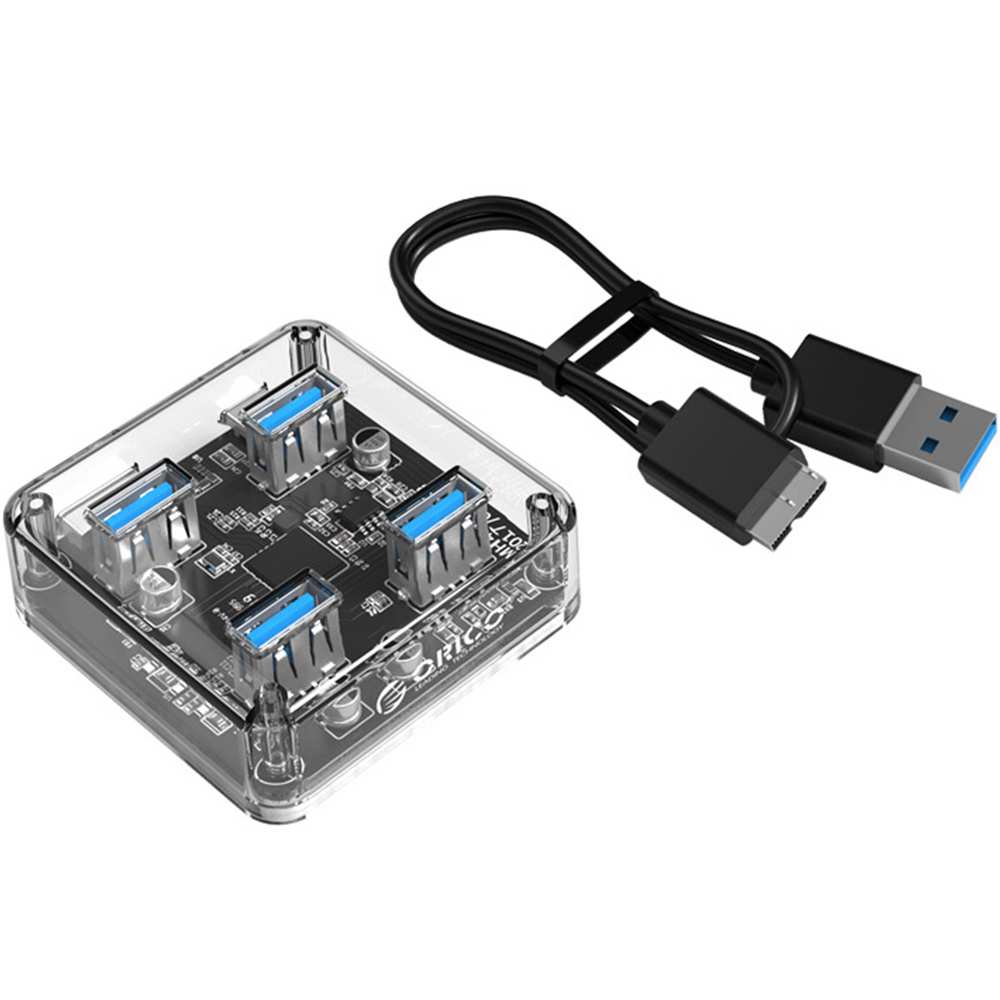 هاب USB 3.0 چهار پورت طرح شفاف اوریکو MH4UC-U3