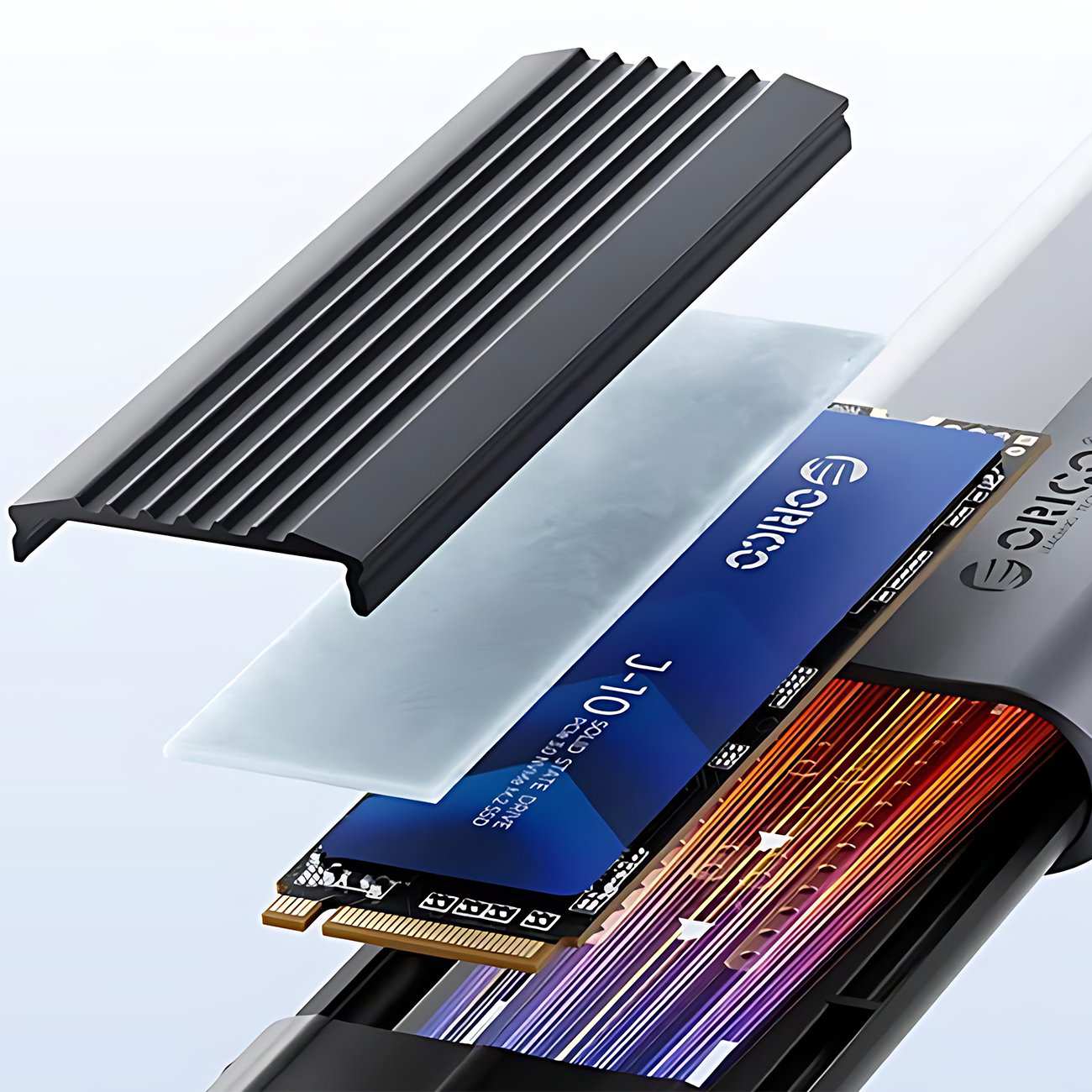 باکس هارد اساسدی پروتکل دوگانه M.2 اوریکو AXM2S-G2