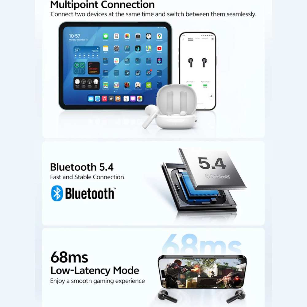 هندزفری بلوتوثی 5.4 کیوسیوای Ailybuds E10