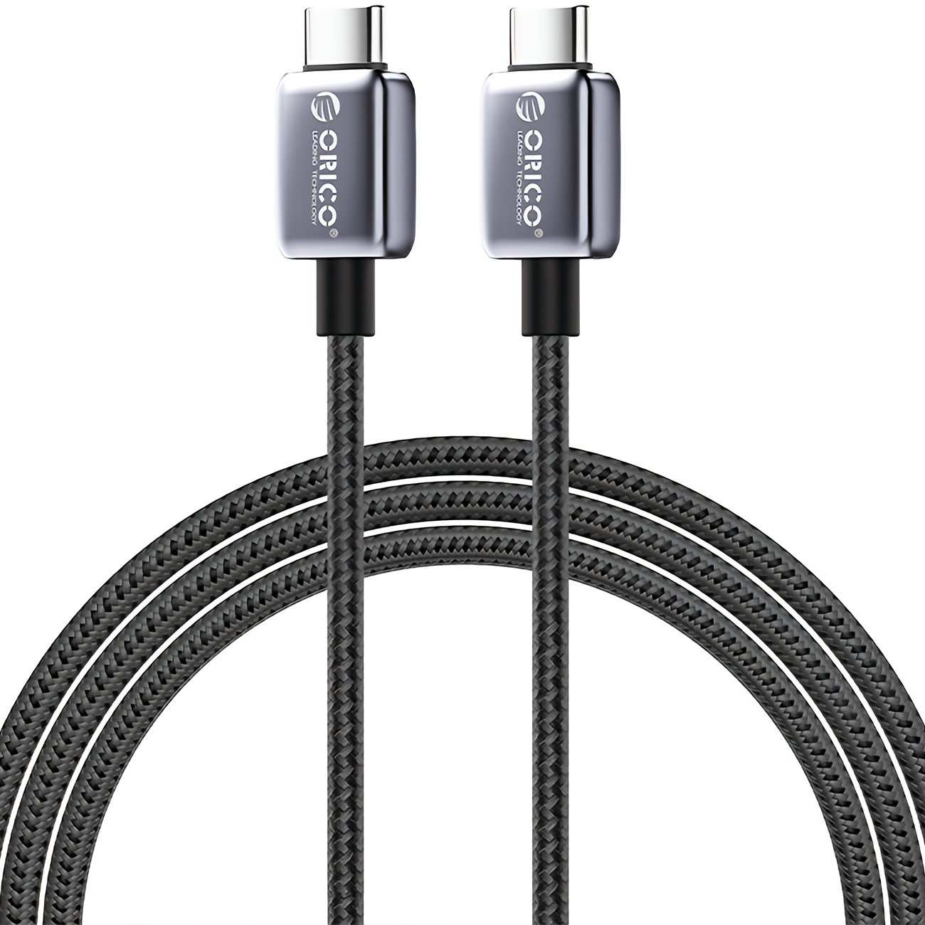 کابل سوپر فست شارژ تایپ سی به تایپ سی 100 وات یک متری اوریکو GQZB100-10-BK-BP