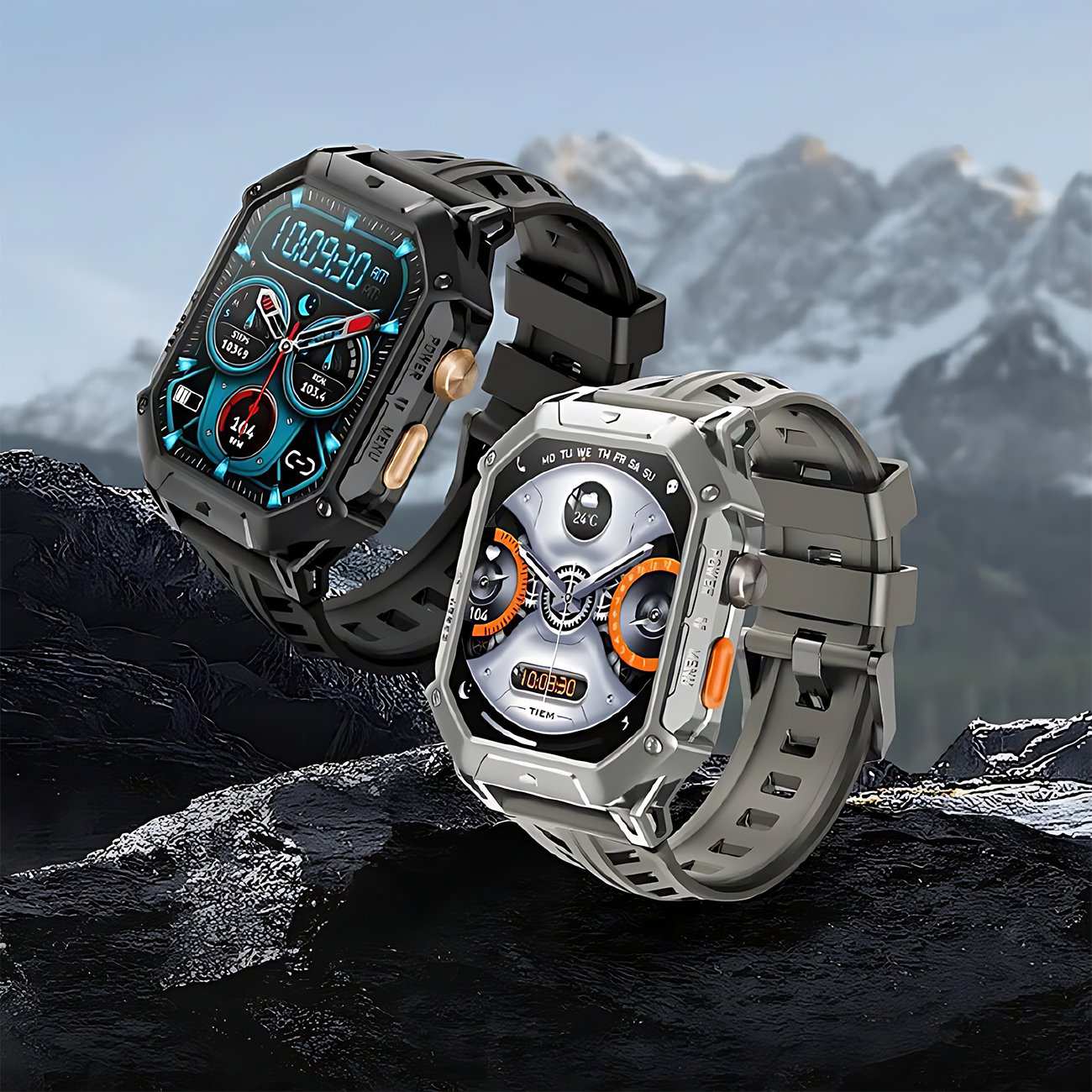 ساعت هوشمند ضدآب با طراحی نظامی هایلو IRON N1