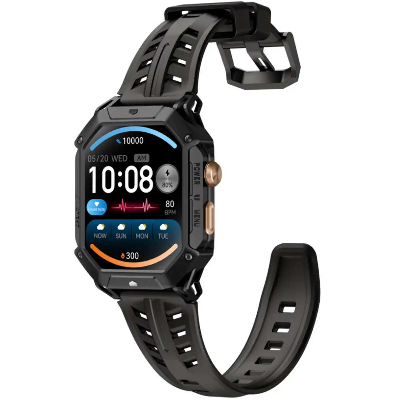 ساعت هوشمند ضدآب با طراحی نظامی هایلو IRON N1