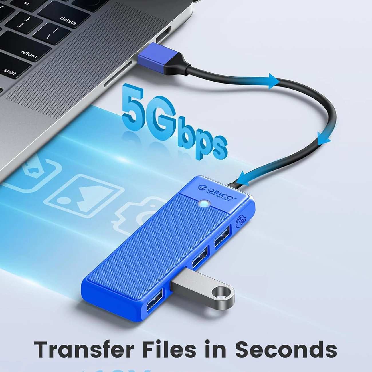 هاب USB 3.0 چهار پورت اوریکو PAPW4A-U3-015