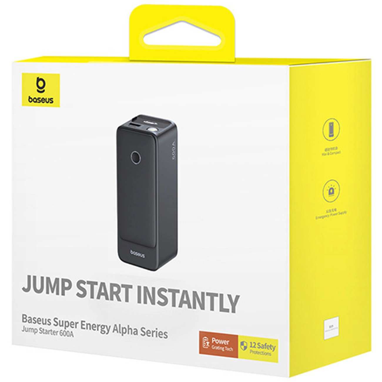 جامپ استارتر خودرو، پاوربانک 6000 میلیآمپر و چراغ قوه بیسوس BS-CH006 C00259200121-00