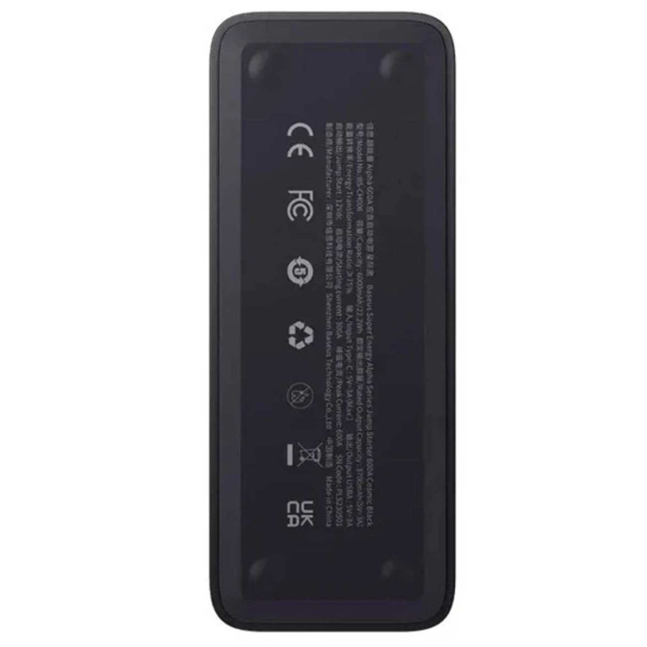 جامپ استارتر خودرو، پاوربانک 6000 میلیآمپر و چراغ قوه بیسوس BS-CH006 C00259200121-00