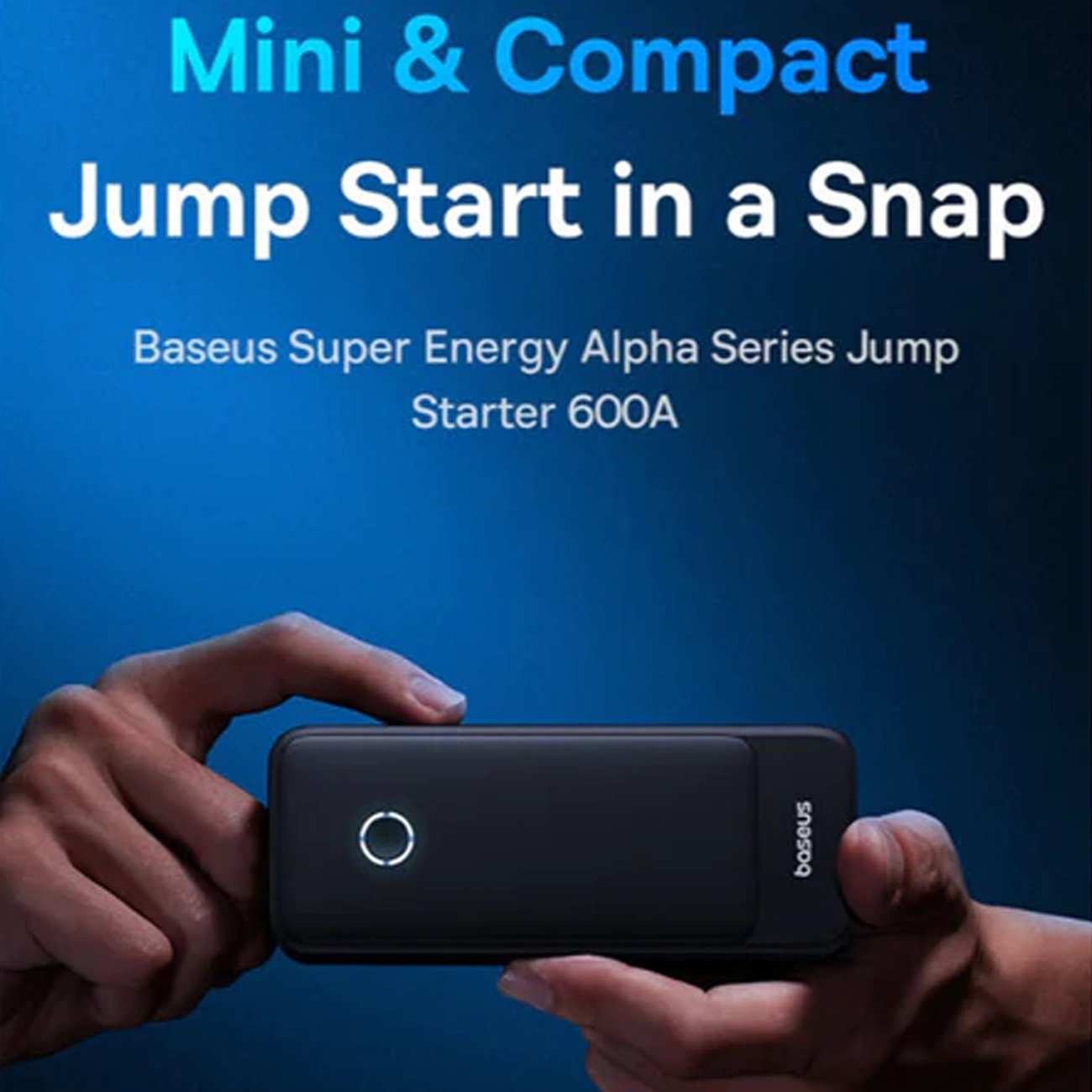 جامپ استارتر خودرو، پاوربانک 6000 میلیآمپر و چراغ قوه بیسوس BS-CH006 C00259200121-00
