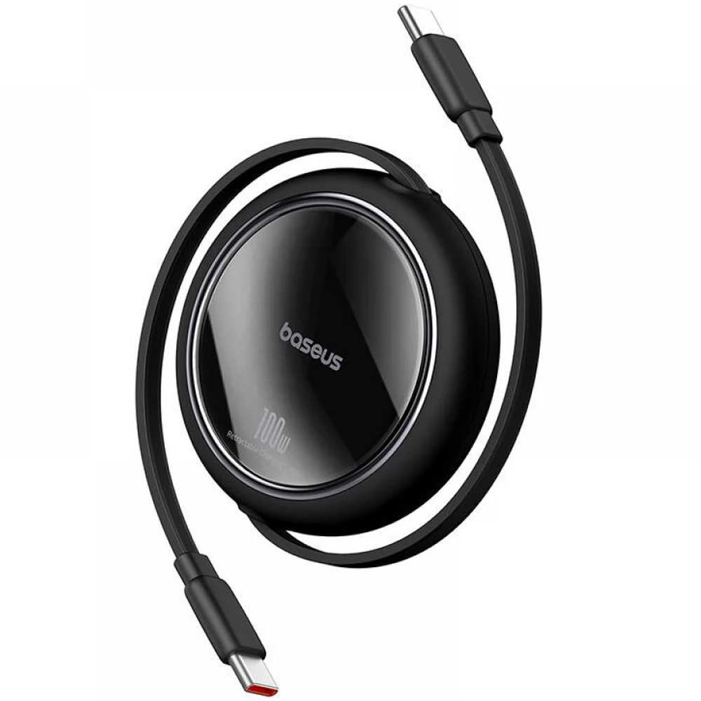 کابل شارژ دوسر تایپ سی جمعشونده 100 وات یک متری بیسوس P10364500111 CB000062