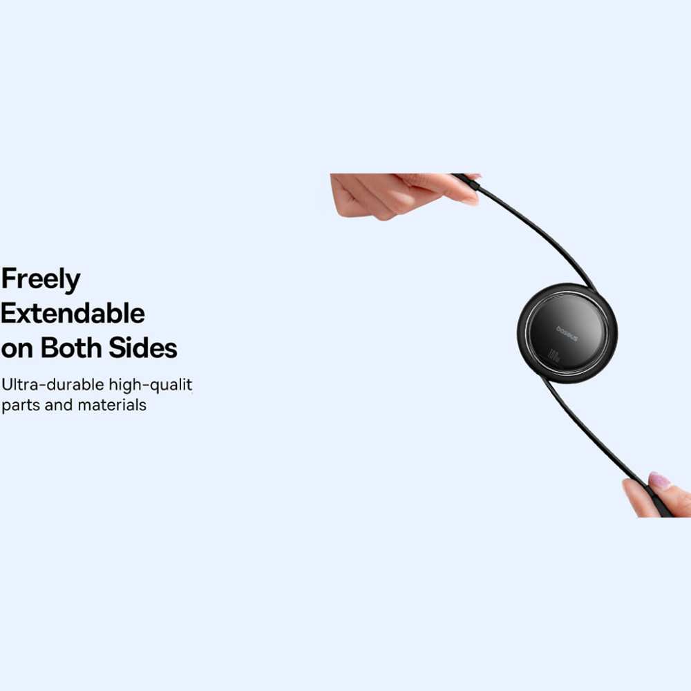 کابل شارژ دوسر تایپ سی جمعشونده 100 وات یک متری بیسوس P10364500111 CB000062