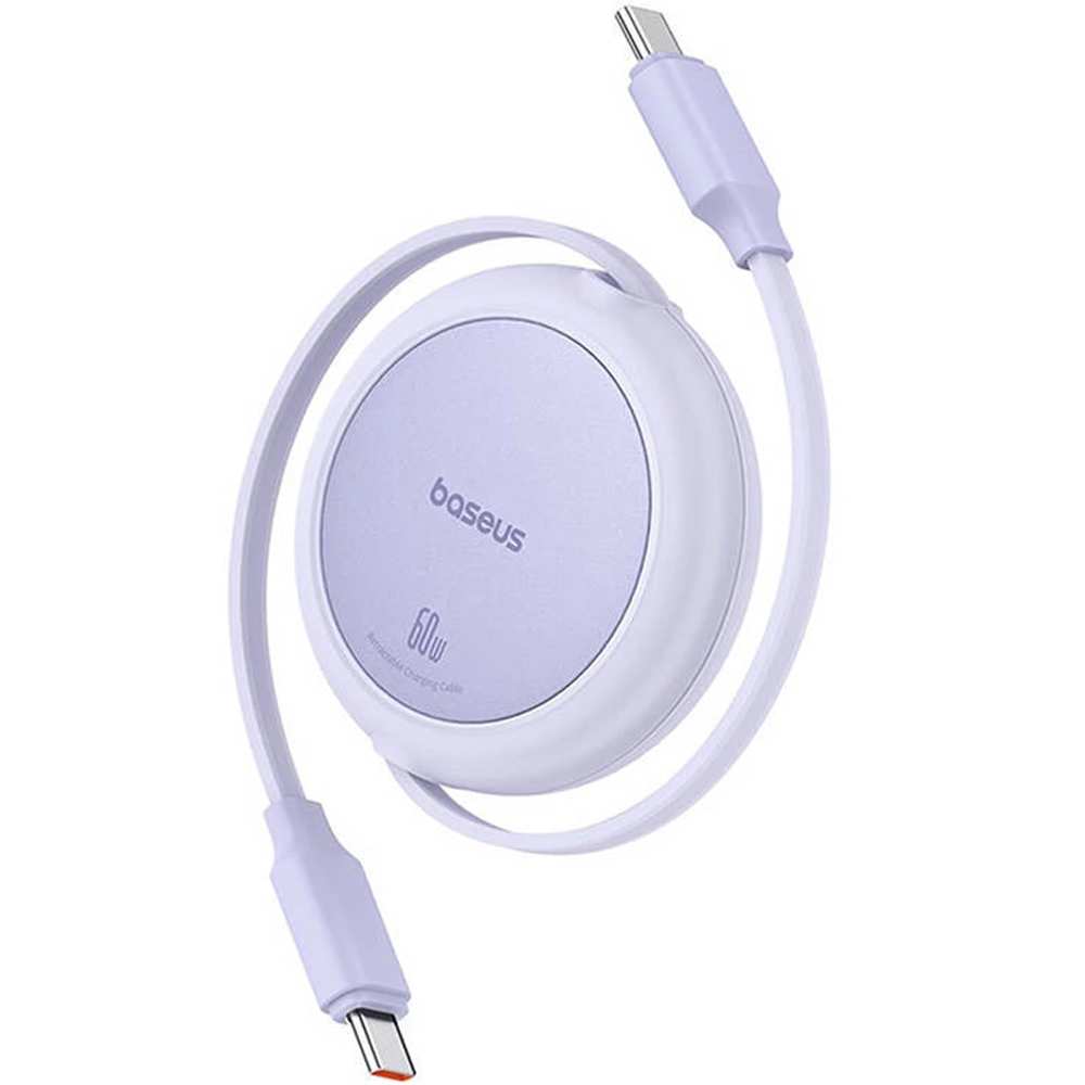 کابل شارژ دوسر تایپ سی جمعشونده 100 وات یک متری بیسوس P10364500111 CB000062