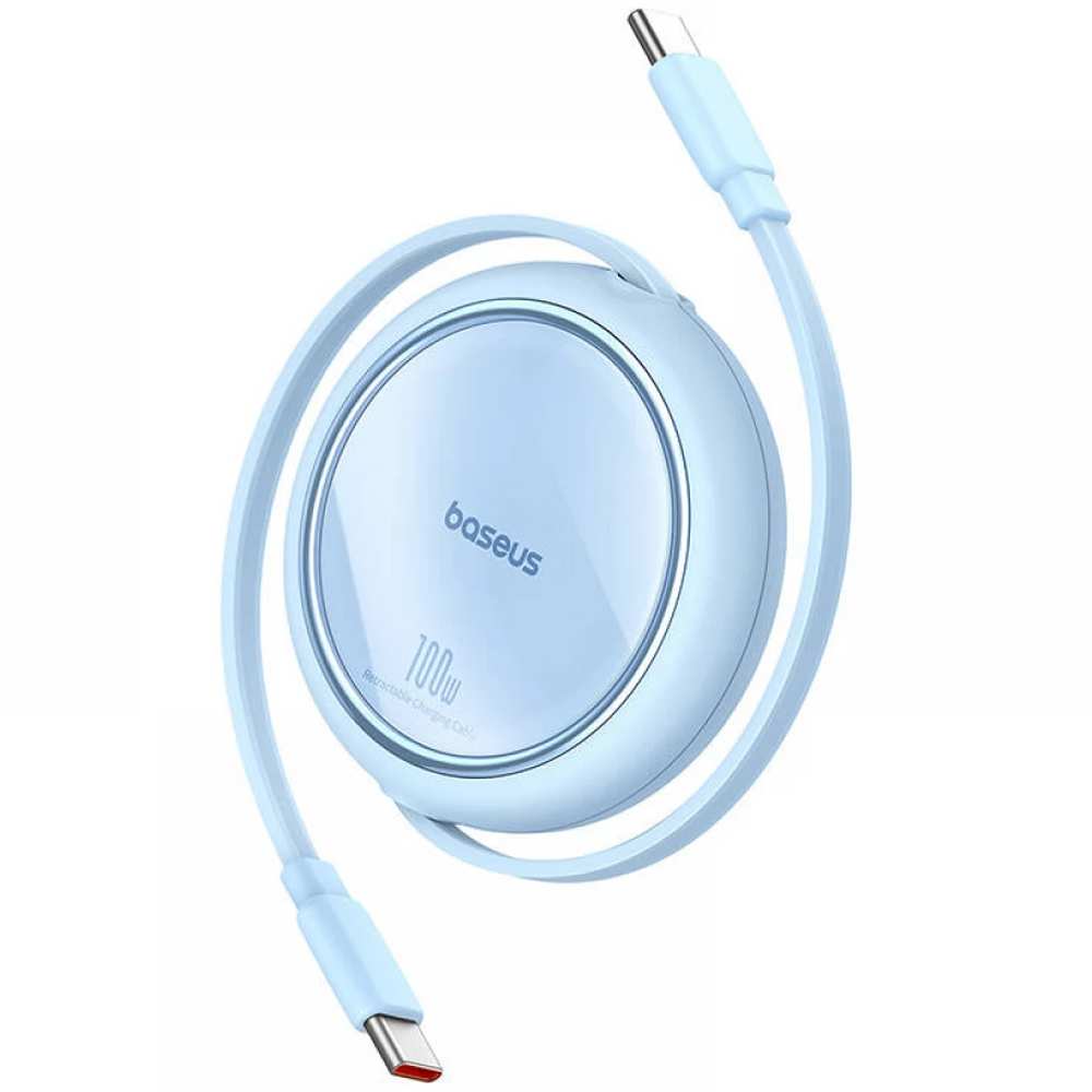 کابل شارژ دوسر تایپ سی جمعشونده 100 وات یک متری بیسوس P10364500111 CB000062