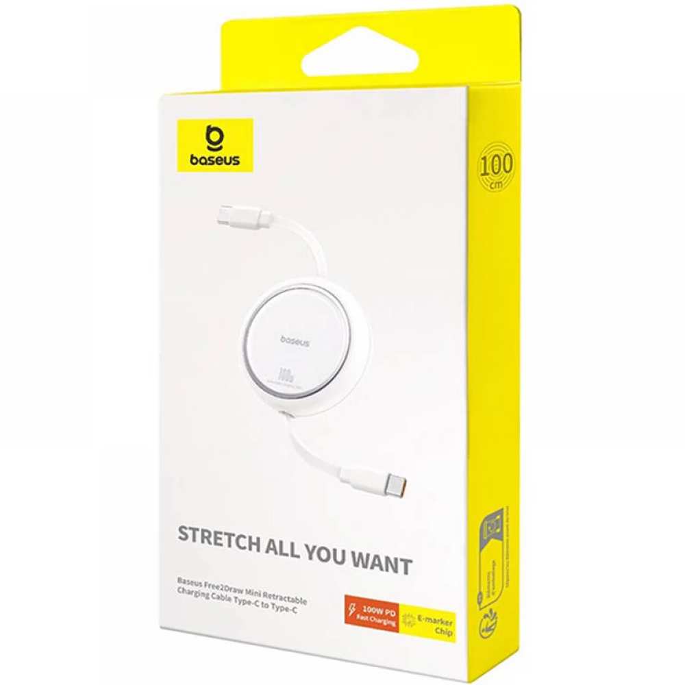 کابل شارژ دوسر تایپ سی جمعشونده 100 وات یک متری بیسوس P10364500111 CB000062