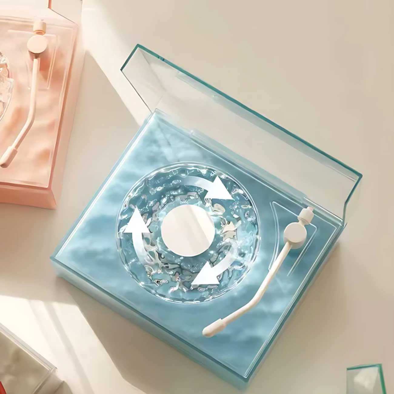 اسپیکر بلوتوثی و چراغ خواب رومیزی شانکسیا Round-X08 طرح گرامافون