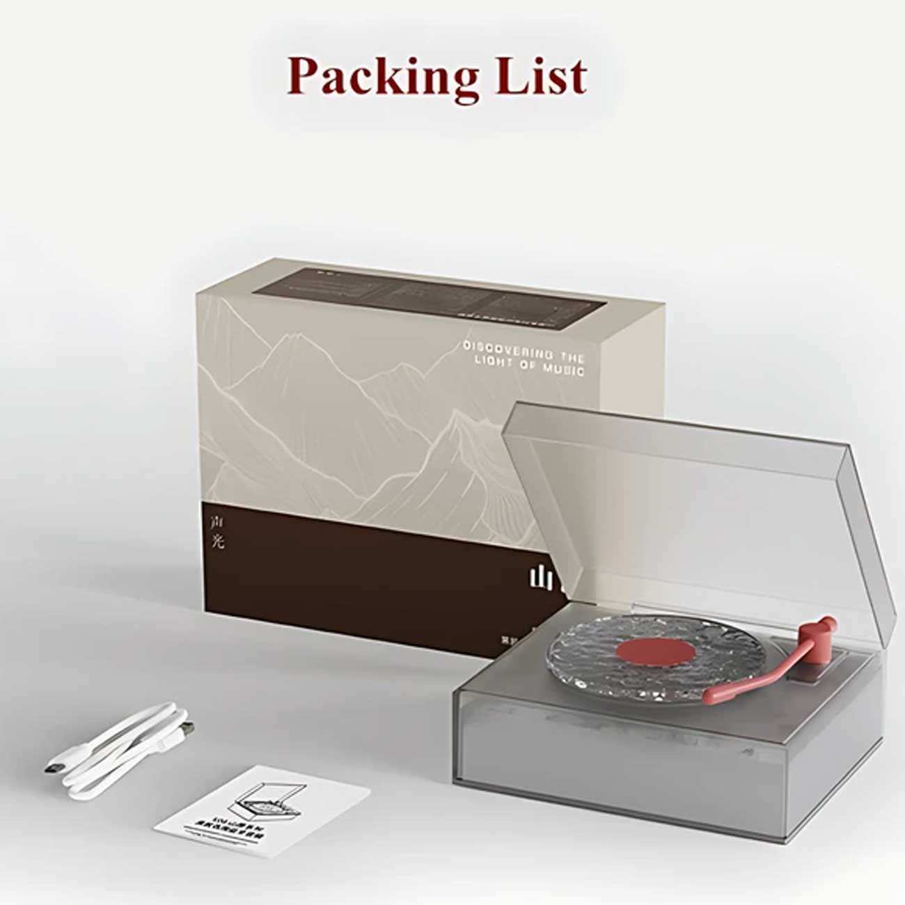 اسپیکر بلوتوثی و چراغ خواب رومیزی شانکسیا Round-X08 طرح گرامافون