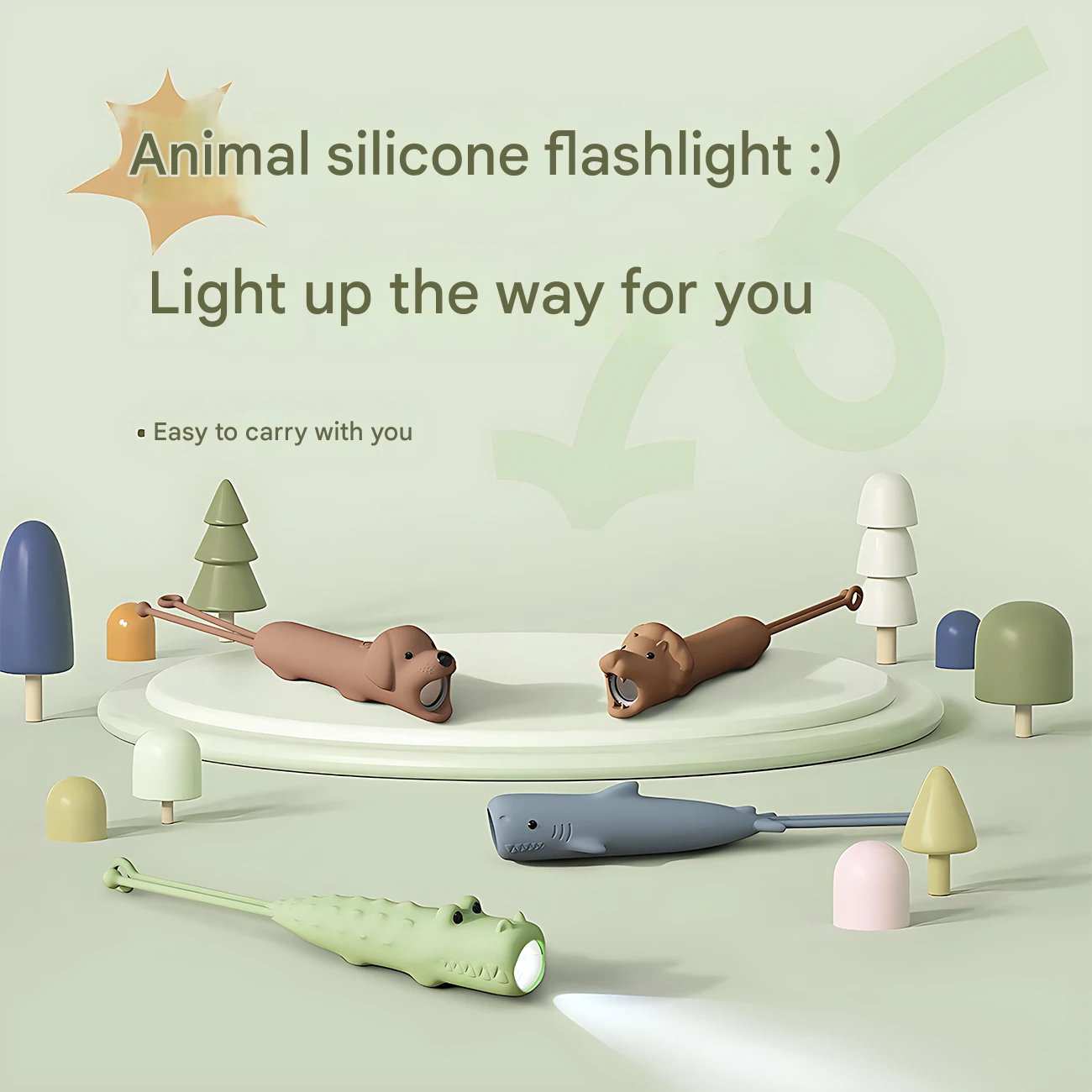 چراغ قوه شارژی فانتزی طرح حیوانات LJC-239