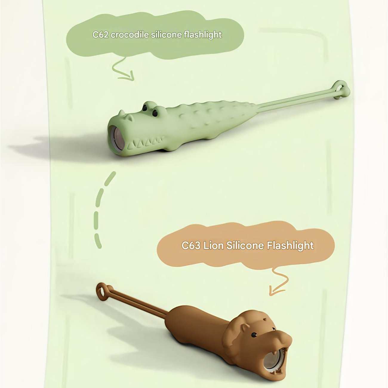 چراغ قوه شارژی فانتزی طرح حیوانات LJC-239