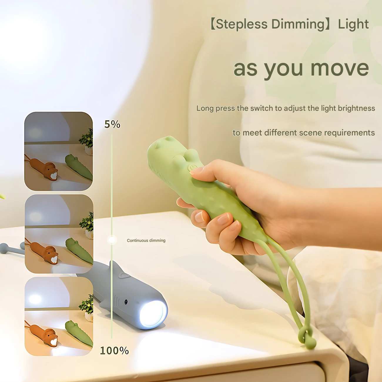 چراغ قوه شارژی فانتزی طرح حیوانات LJC-239