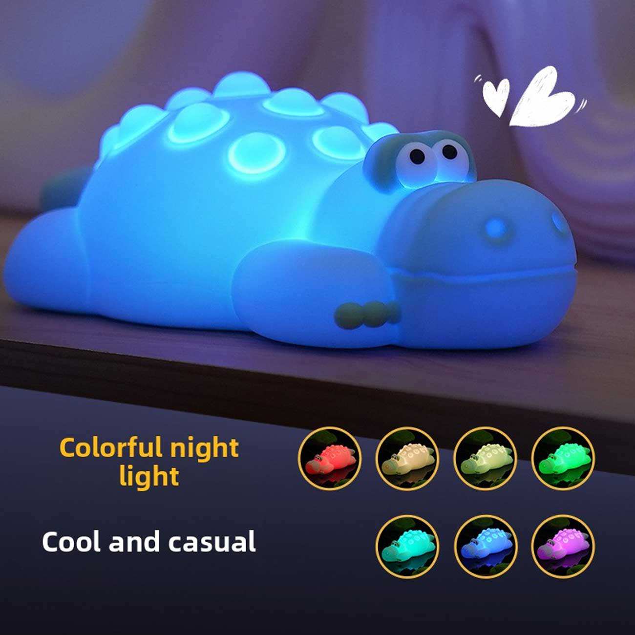 چراغ خواب فانتزی شارژی رانمی Runmei JXJA056 طرح کروکودیل