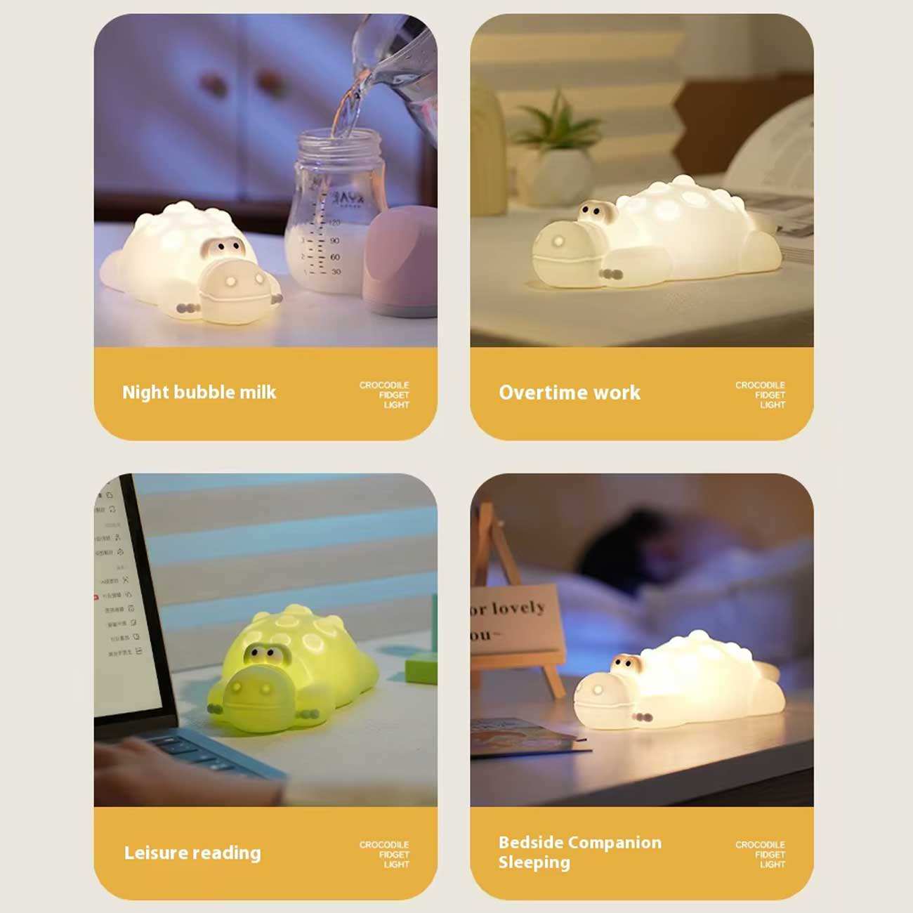 چراغ خواب فانتزی شارژی رانمی Runmei JXJA056 طرح کروکودیل