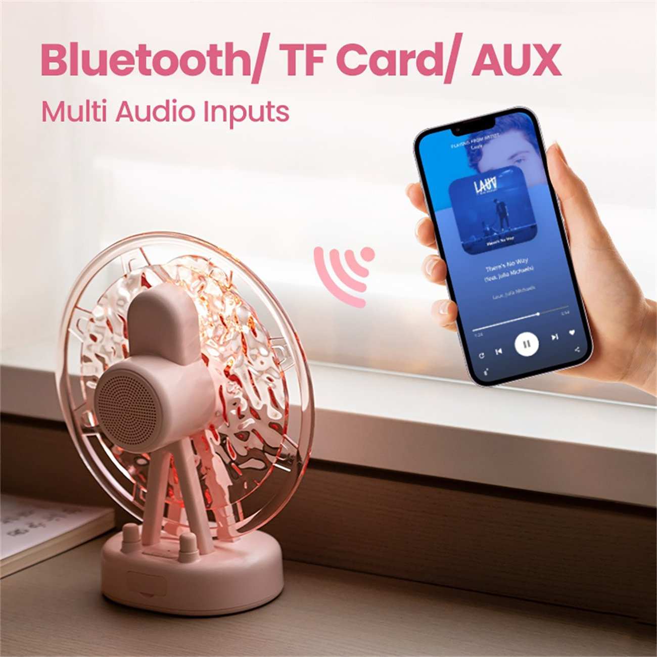 چراغ خواب موزیکال اسکایویل و اسپیکر بلوتوثی اپیک ZAY-L07 با قابلیت برقراری تماس