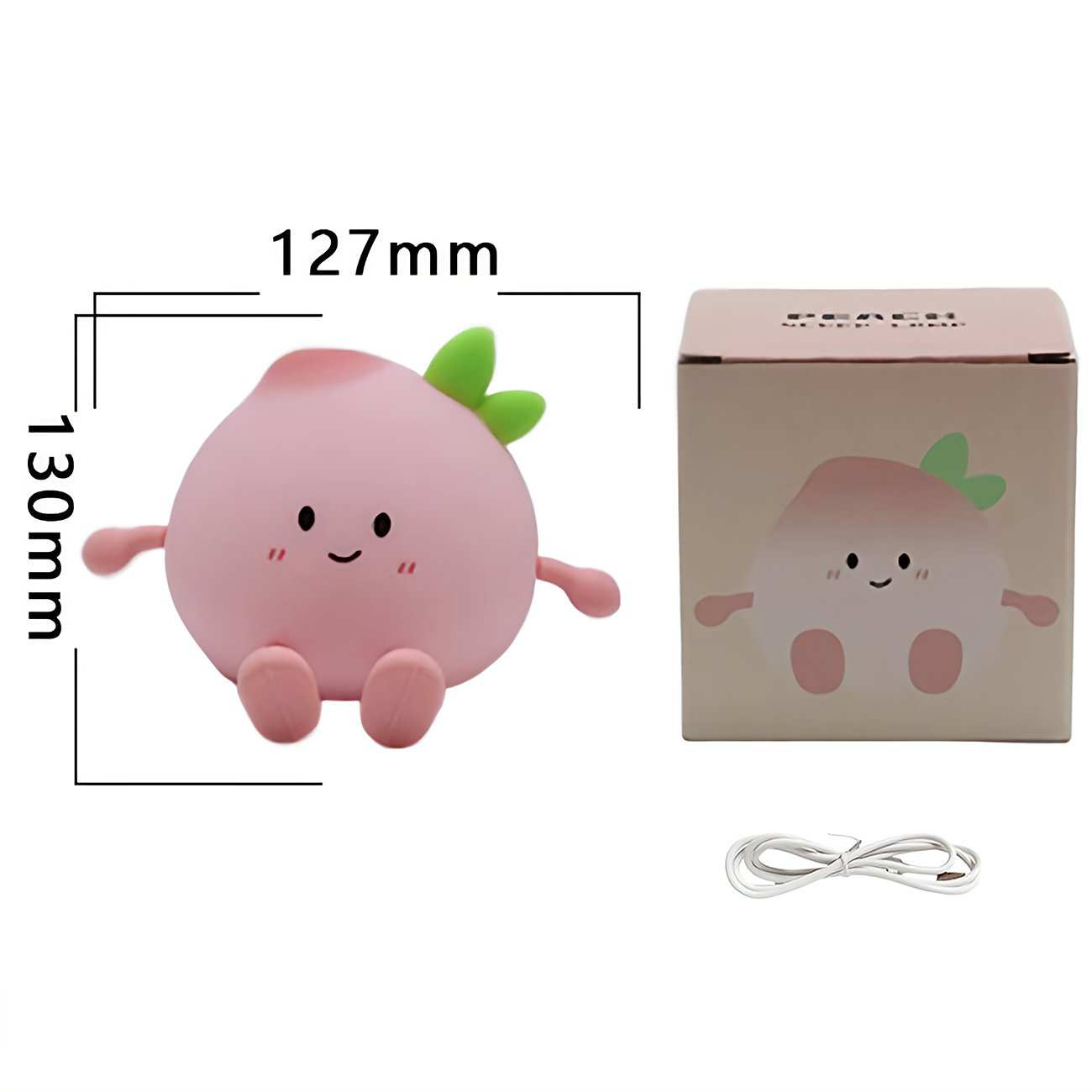 چراغ خواب فانتزی رومیزی شارژی طرح هلو JXJA040