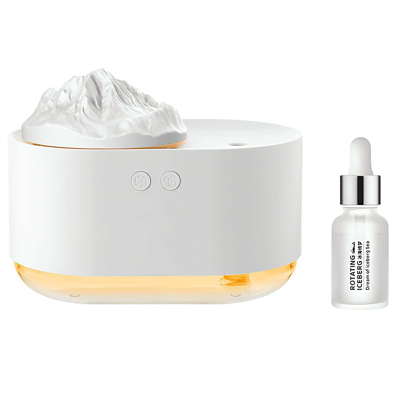 دستگاه بخور سرد و آروماتراپی شارژی H1-S طرح کوه یخ چرخان