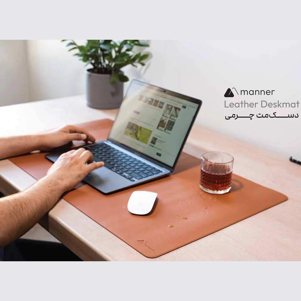 موس پد و دسکمت چرمی سایز بزرگ 80*45 سانتیمترmanner
