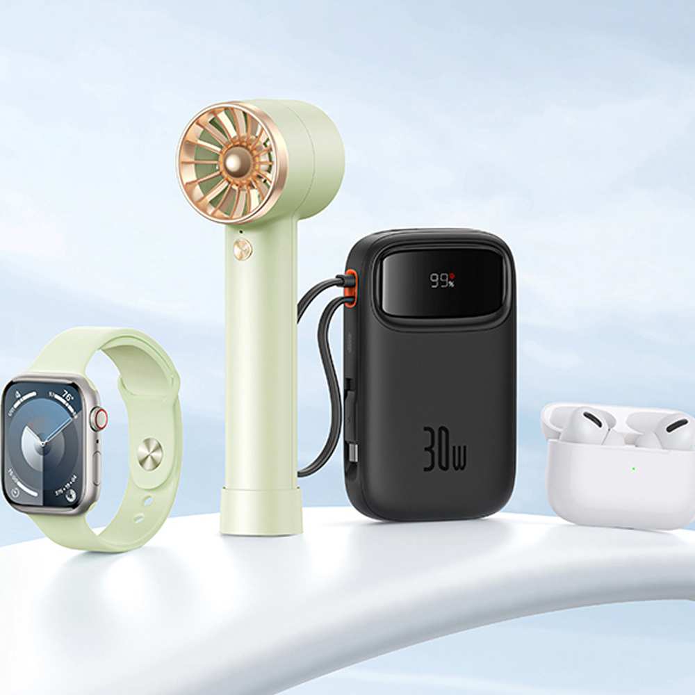 پاوربانک 10000 میلیآمپر USB و تایپسی 30 وات بیسوس Qpow 2 PPQD4-10C