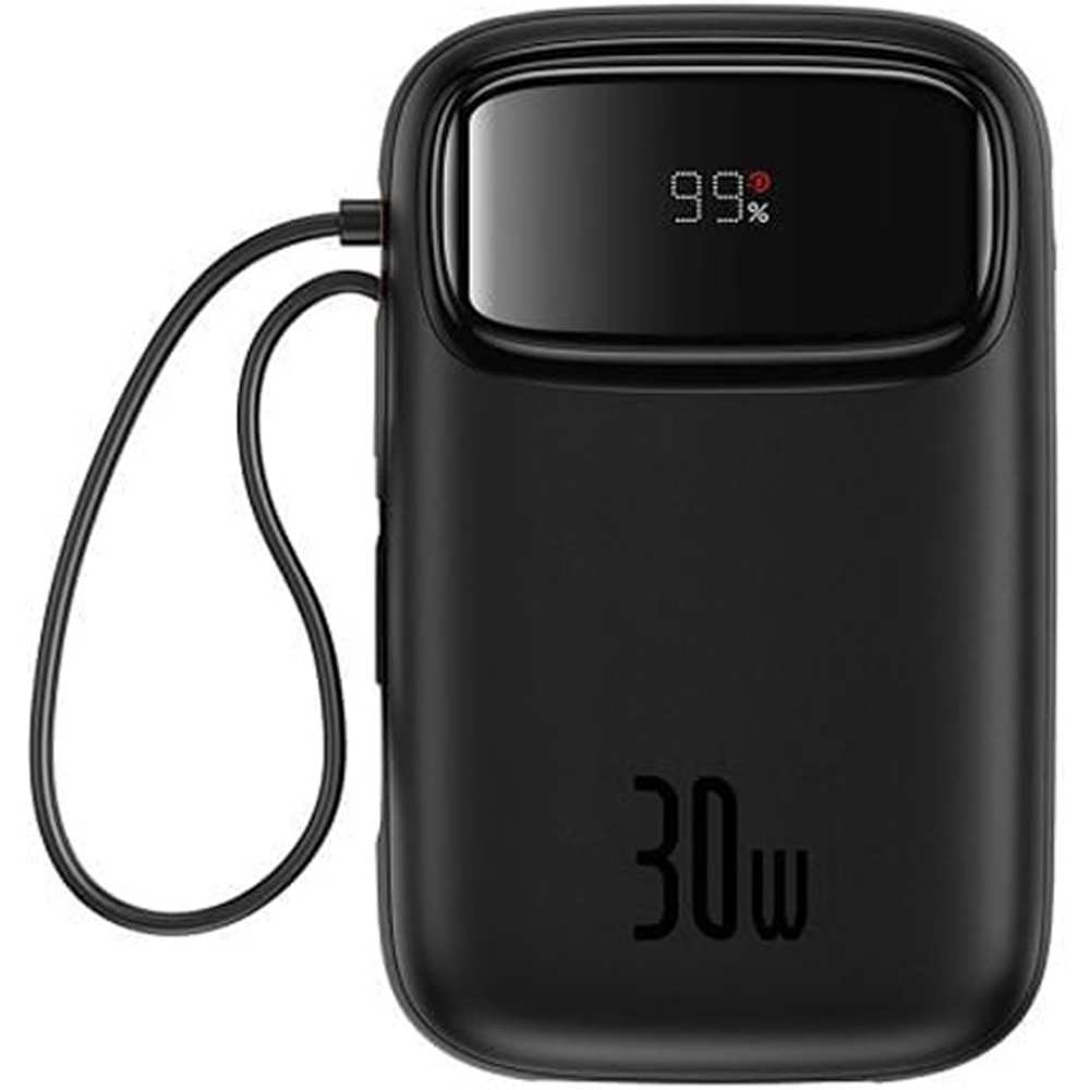 پاوربانک 10000 میلیآمپر USB و تایپسی 30 وات بیسوس Qpow 2 PPQD4-10C