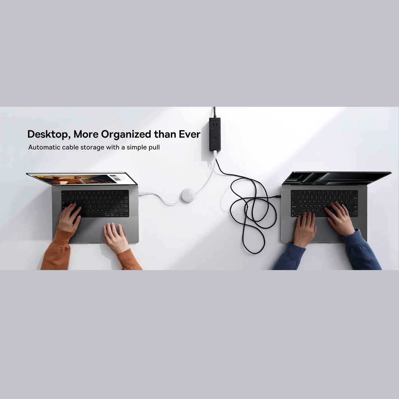 کابل شارژ دوسر تایپ سی جمعشونده 60 وات یک متری بیسوس P10364500111 CB000088