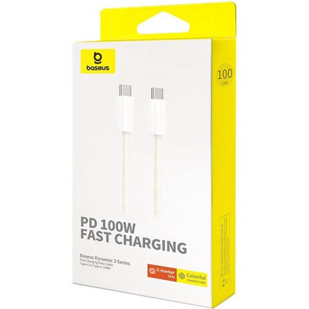 کابل دوسر تایپ سی 100 وات 5 آمپر یک متری بیسوس CB00076