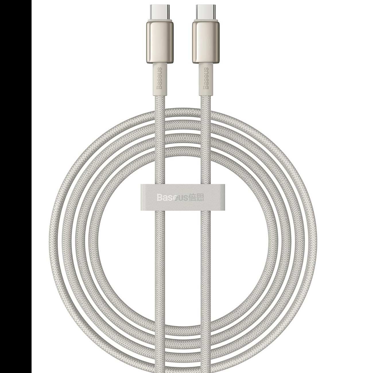 کابل دو سر تایپ سی فست شارژ 100 وات 5 آمپر یک متری بیسوس P10319800321-03