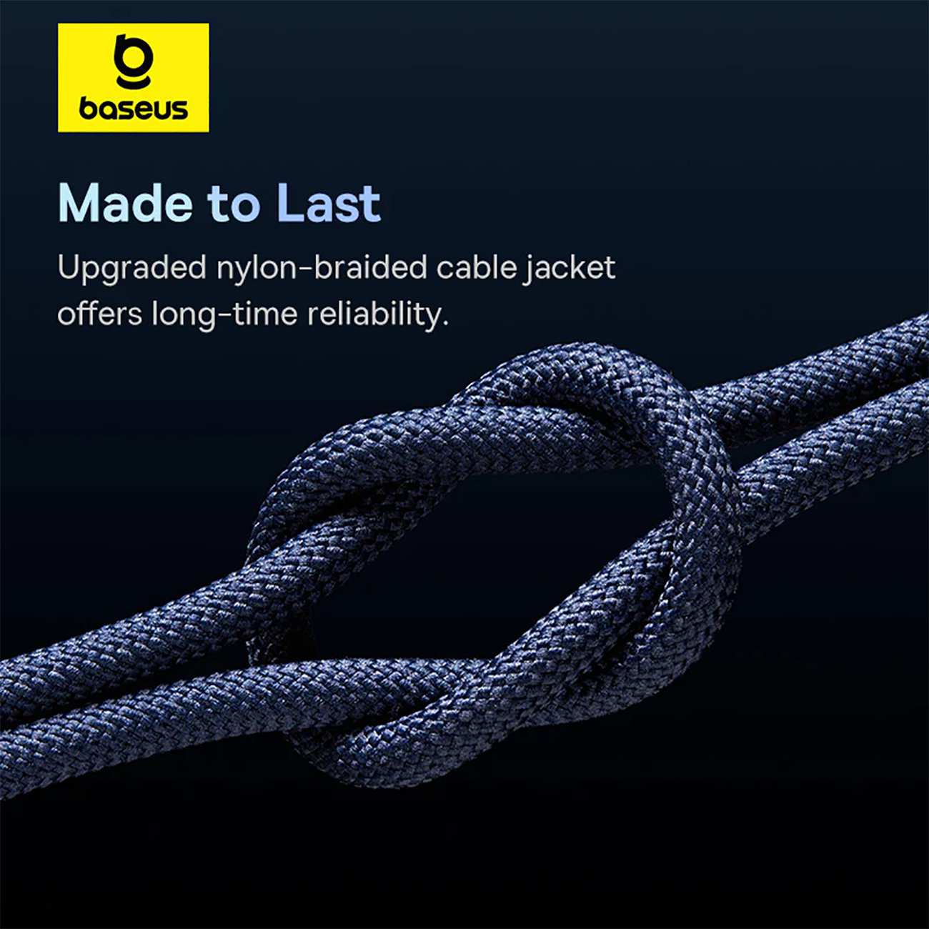 کابل دو سر تایپ سی فست شارژ 100 وات 5 آمپر یک متری بیسوس P10319800321-03