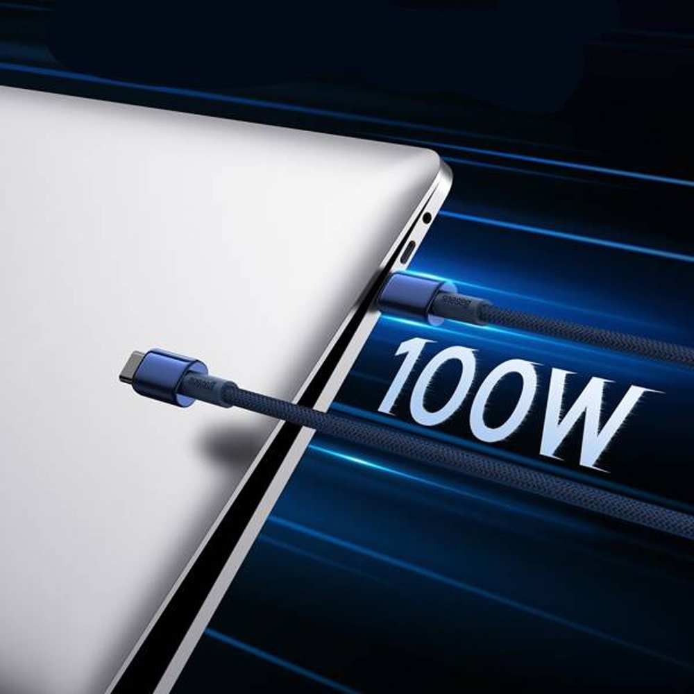 کابل دوسر تایپ سی 100 وات 5 آمپر دو متری بیسوس P10319800321